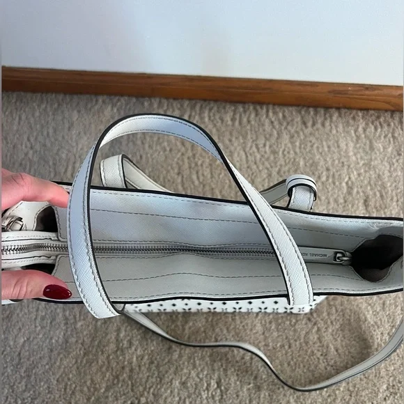 Michael Kors Perforated White Tote - Picture 7 of 11